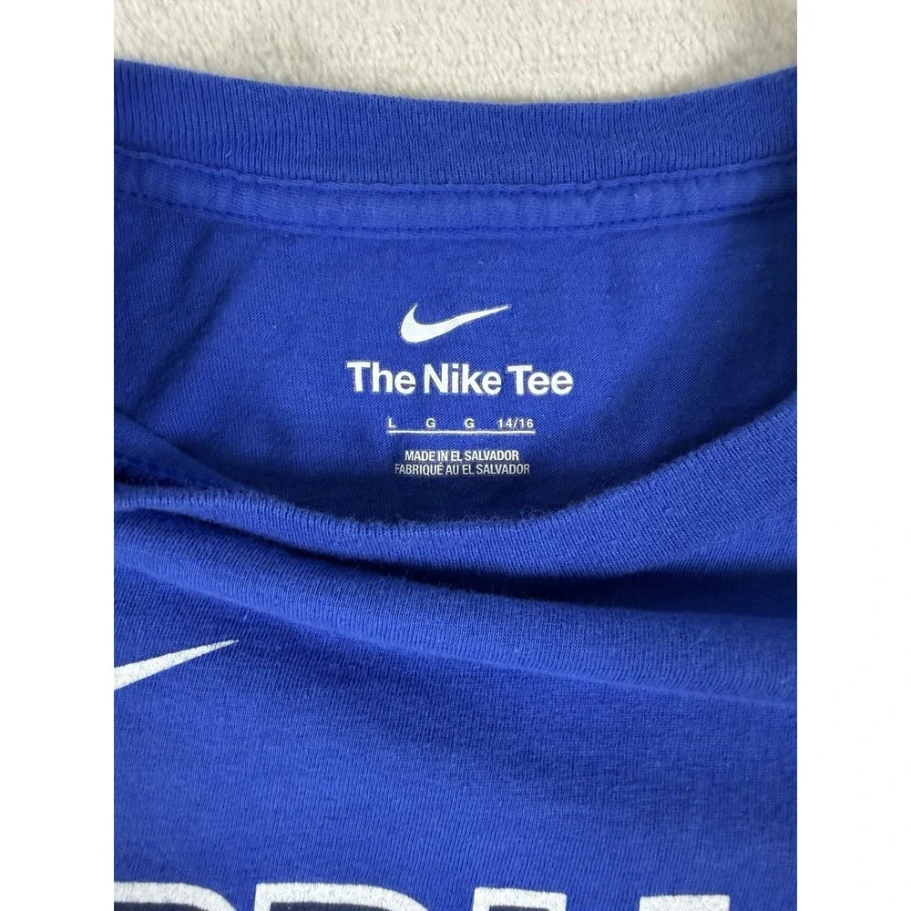Nike Dallas Mavericks Youth #32 Cooper Flagg Icon Name And Number T-Shirt L G G